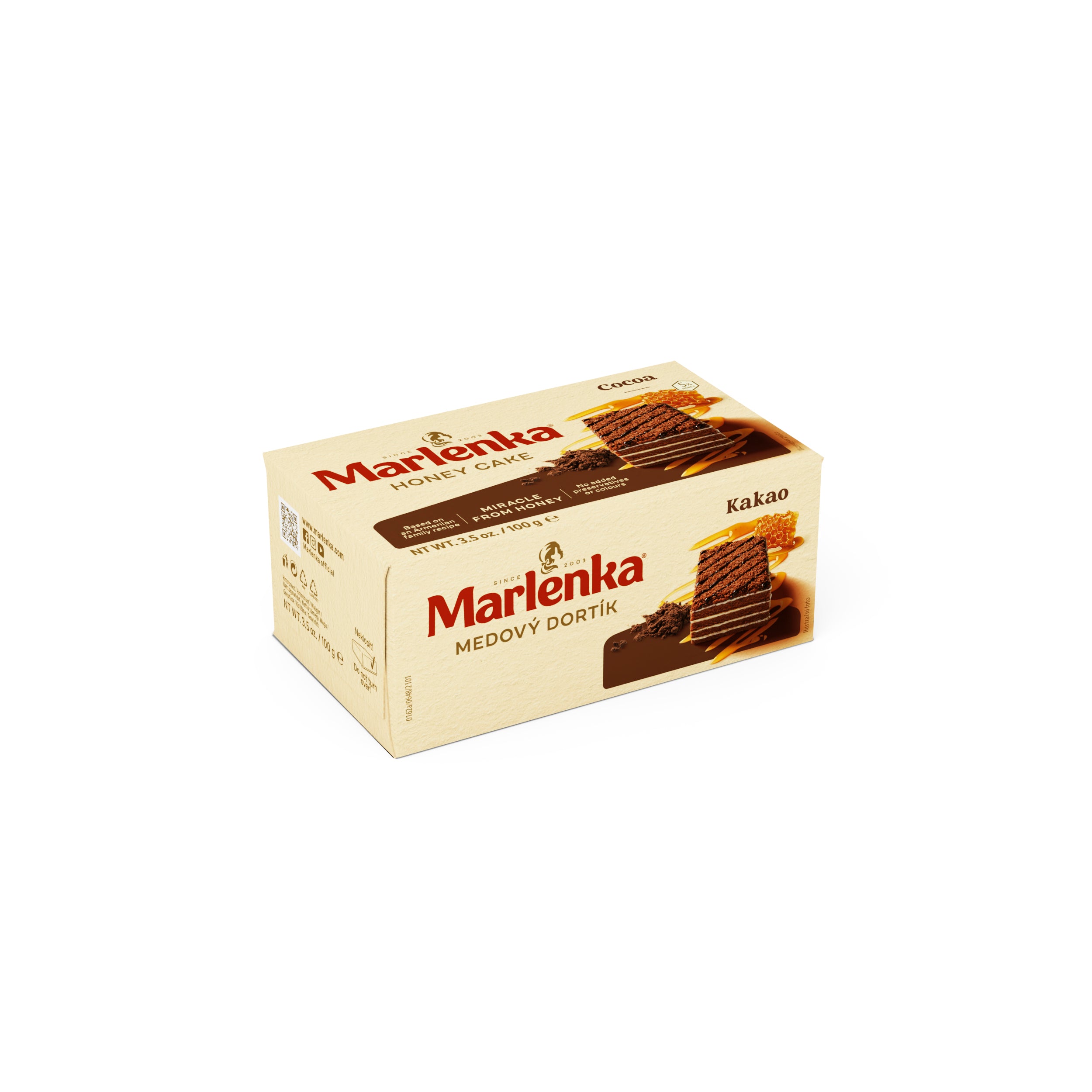 Honey Cake MARLENKA®  with Cocoa 100g