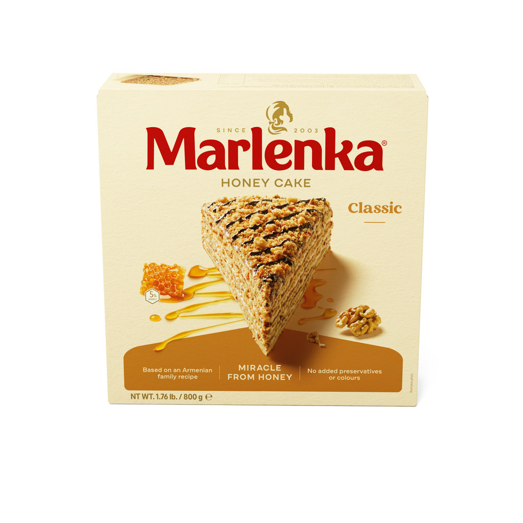 Classic Honey cake MARLENKA® with Walnuts 800 g