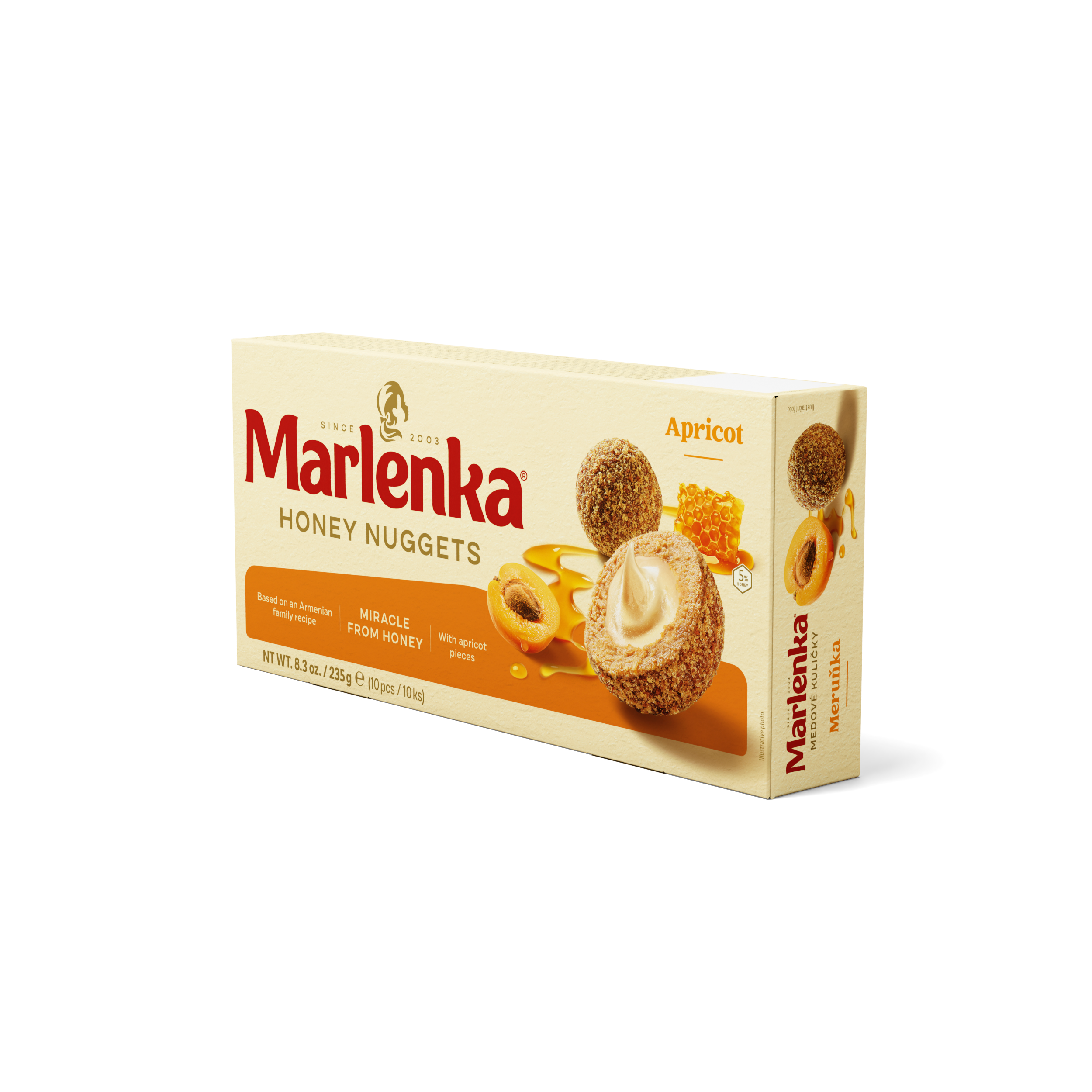 Apricot Honey Nuggets MARLENKA® 235g