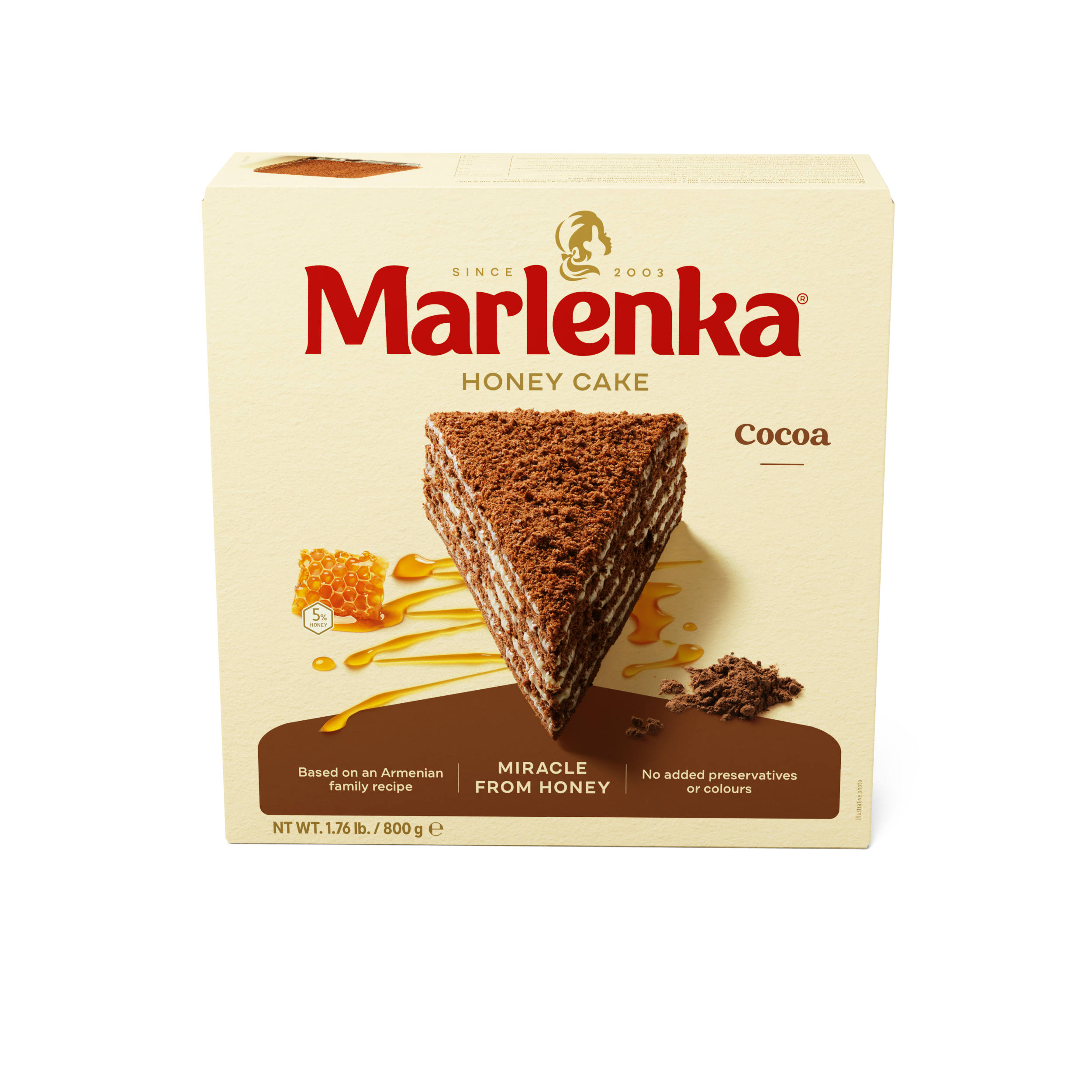 Cocoa Honey Cake MARLENKA® 800 g