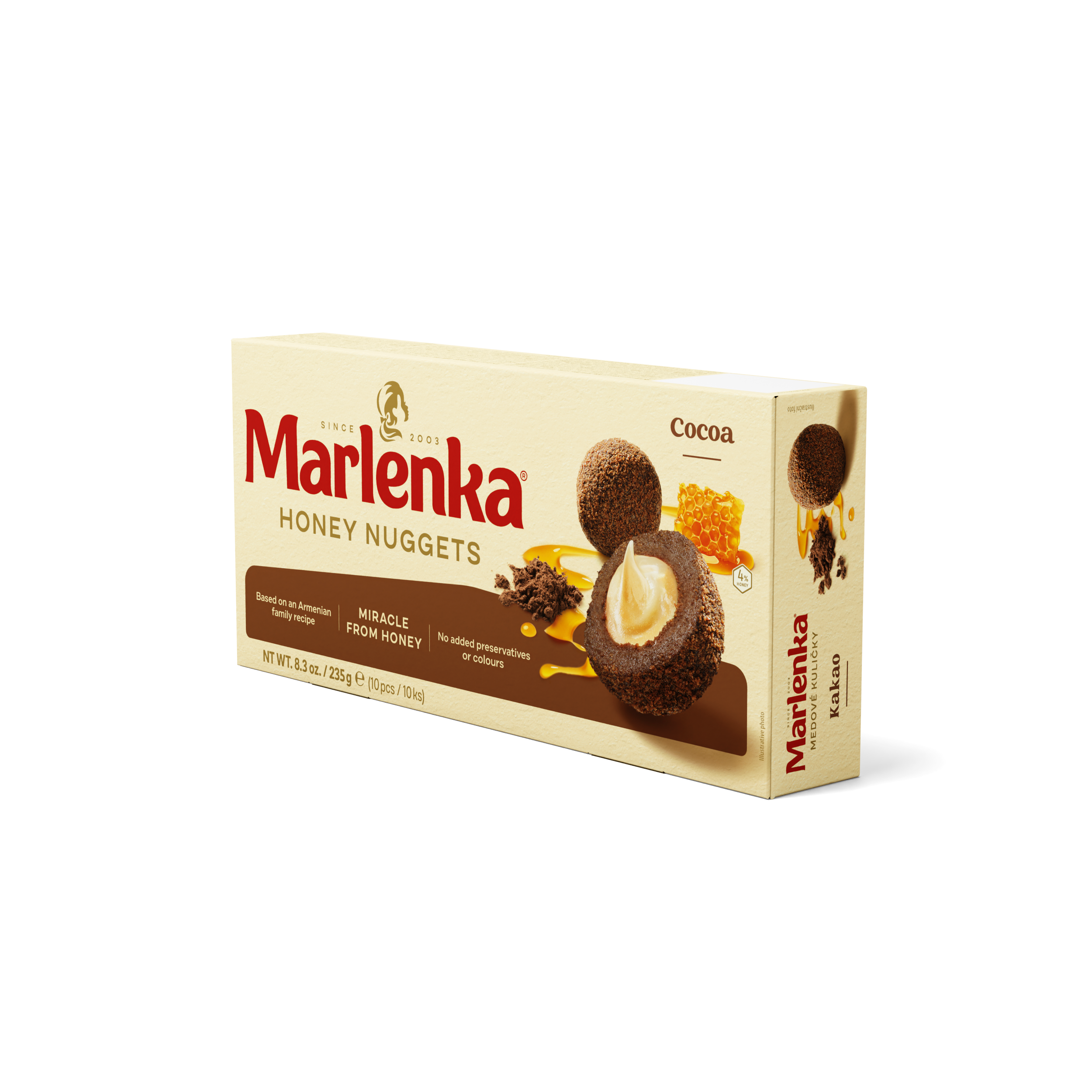 Cocoa Honey Nuggets MARLENKA® 235g