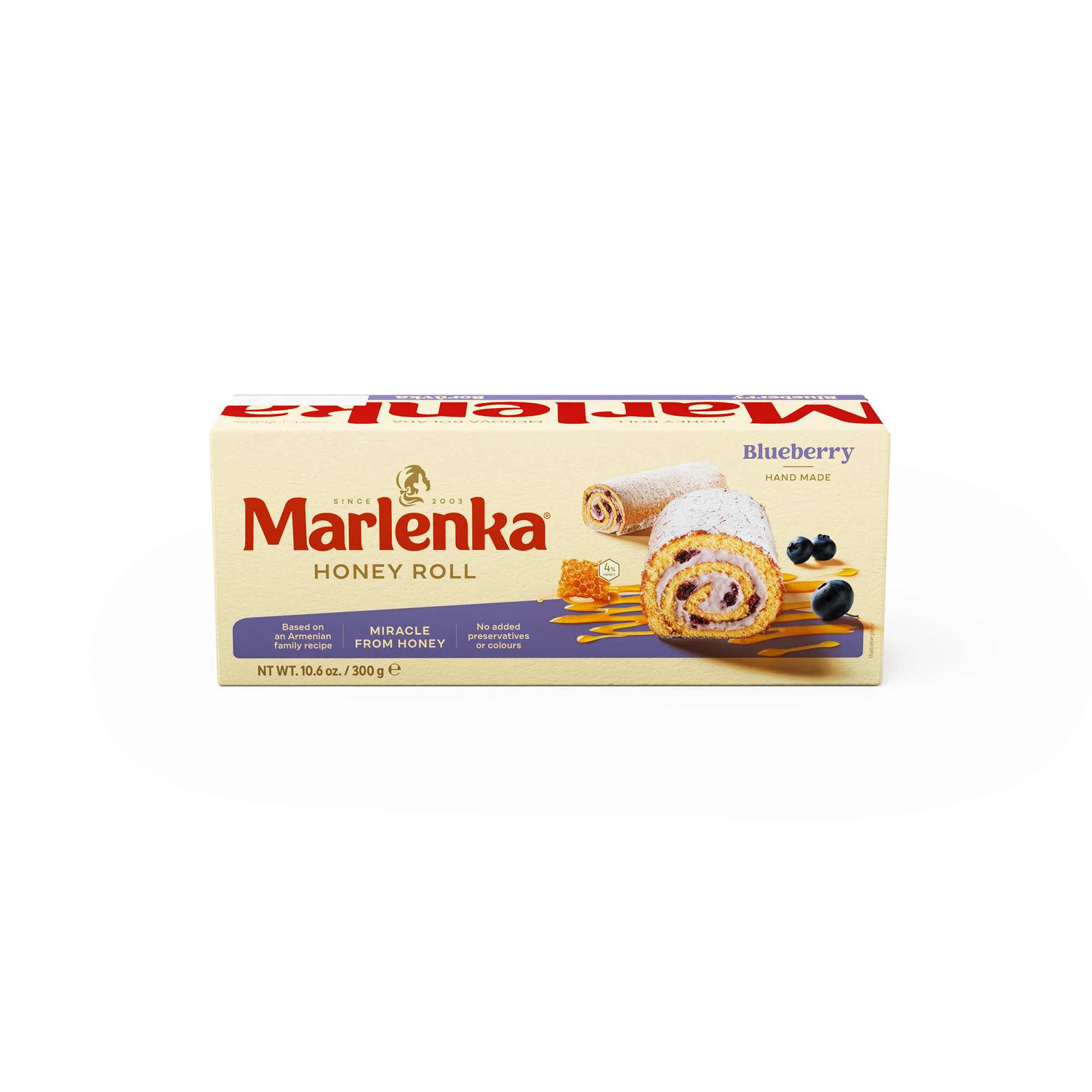 Honey Roll MARLENKA® with Blueberries  300g