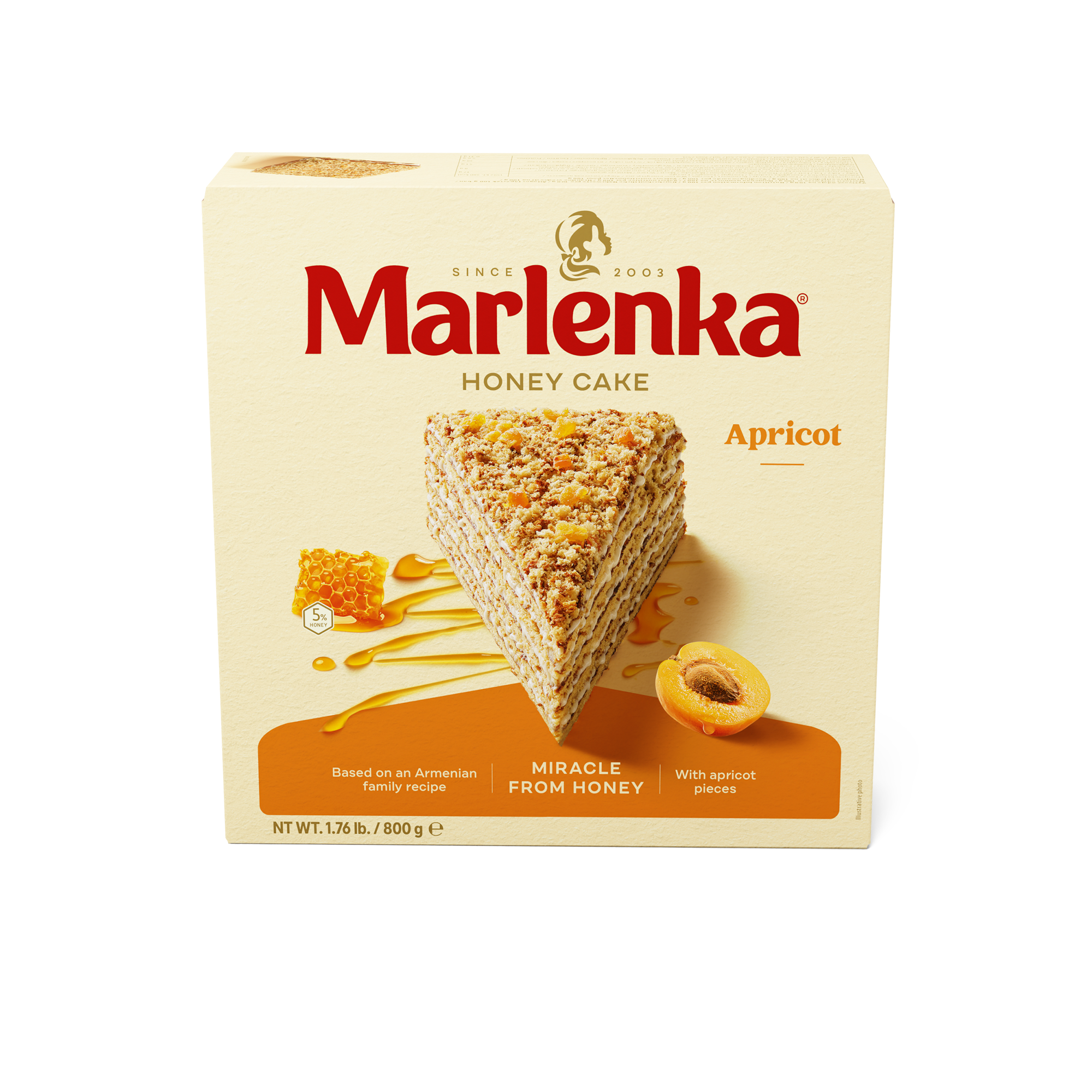 Apricot Honey Cake MARLENKA® 800g