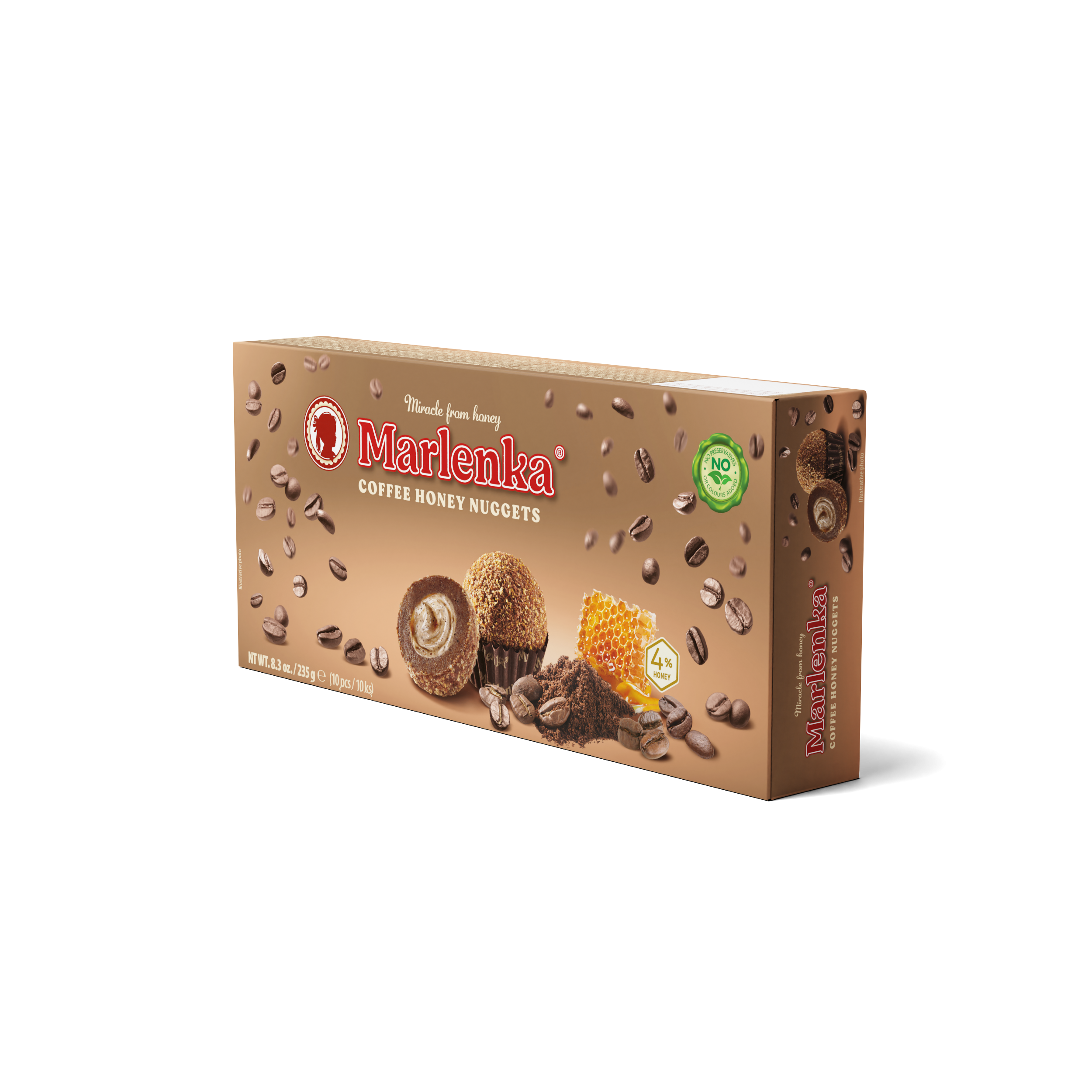 Coffee Honey Nuggets MARLENKA® 235g