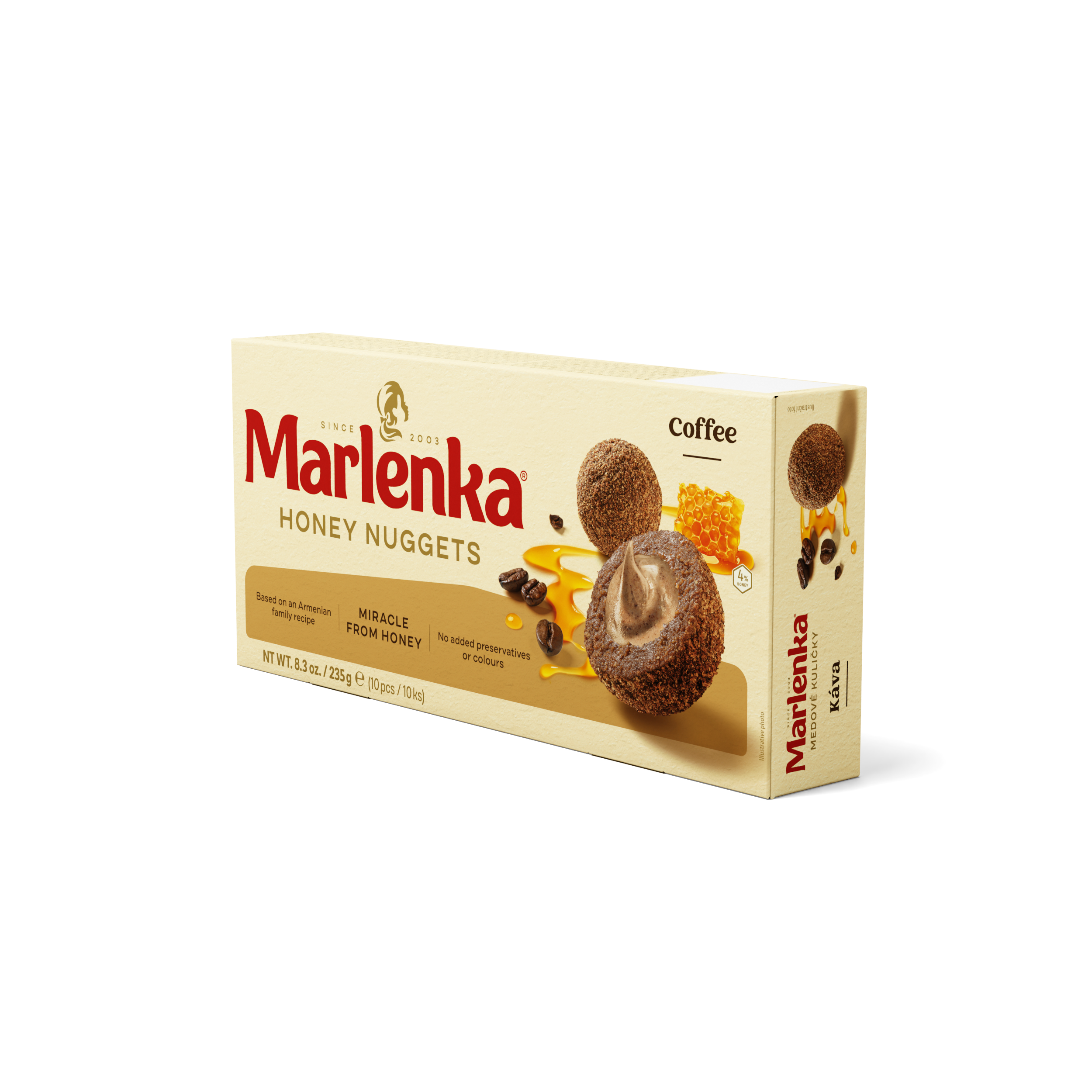 Coffee Honey Nuggets MARLENKA® 235g