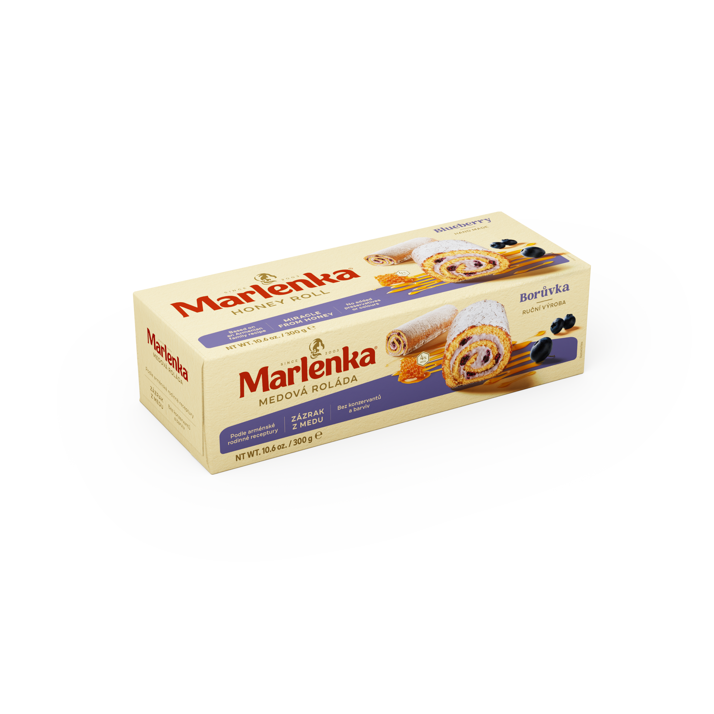 Honey Roll MARLENKA® with Blueberries  300g